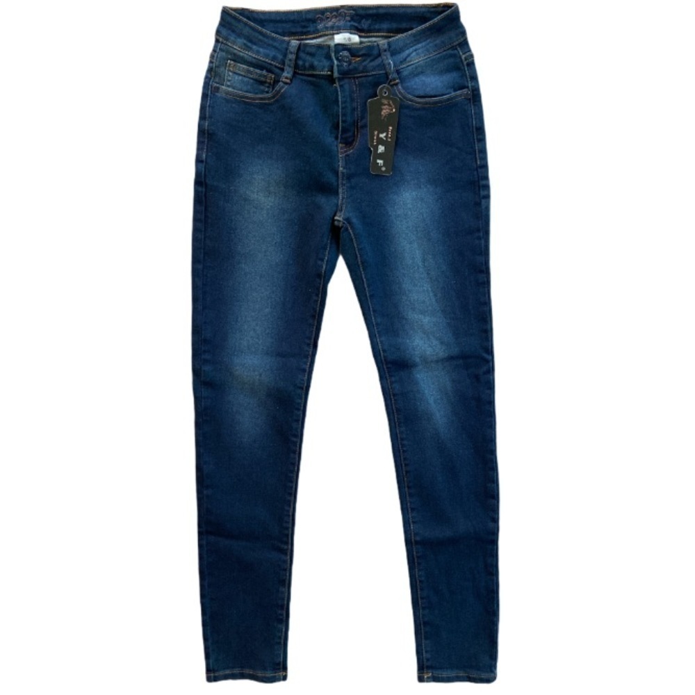 Yand. F Stretch Women’s Inkblue Denim Stretch Denim Jeans NWT Size 7/8
